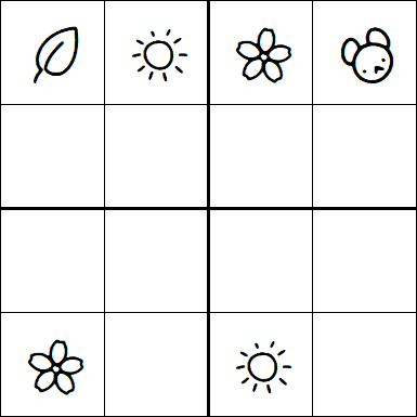 Kids Sudoku 4x4 - Medium
