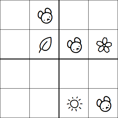 Kids Sudoku 4x4 - Medium