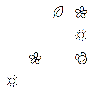 Kids Sudoku 4x4 - Medium