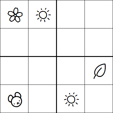 Kids Sudoku 4x4 - Medium