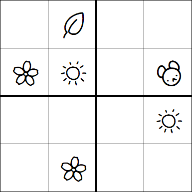 Kids Sudoku 4x4 - Medium