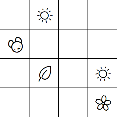 Kids Sudoku 4x4 - Medium