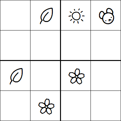 Kids Sudoku 4x4 - Medium