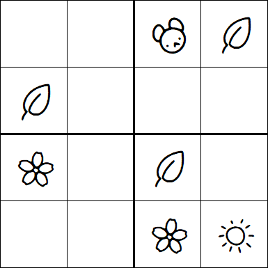 Kids Sudoku 4x4 - Medium