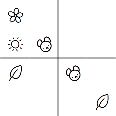 Kids Sudoku 4x4 - Medium