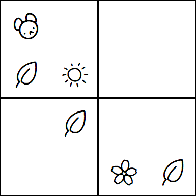 Kids Sudoku 4x4 - Moyen
