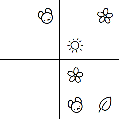 Kids Sudoku 4x4 - Moyen