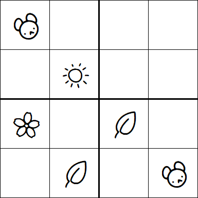 Kids Sudoku 4x4 - Moyen