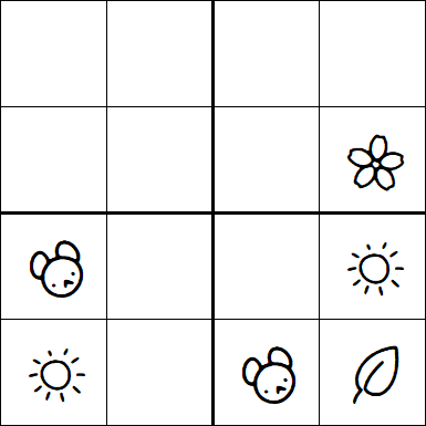 Kids Sudoku 4x4 - Moyen