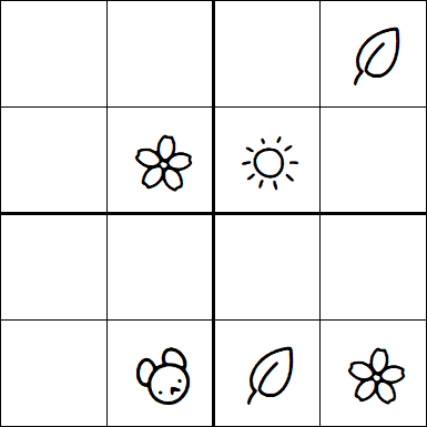 Kids Sudoku 4x4 - Moyen