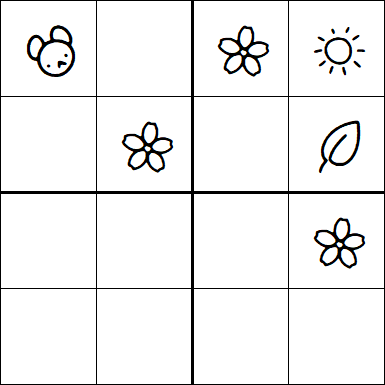 Kids Sudoku 4x4 - Moyen