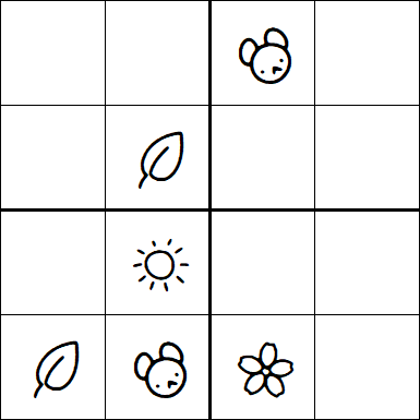 Kids Sudoku 4x4 - Moyen