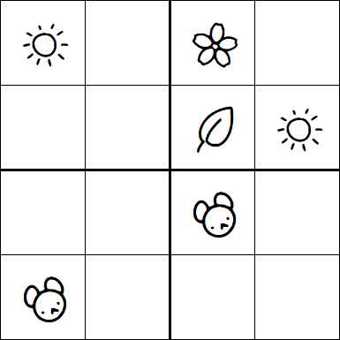 Kids Sudoku 4x4 - Moyen