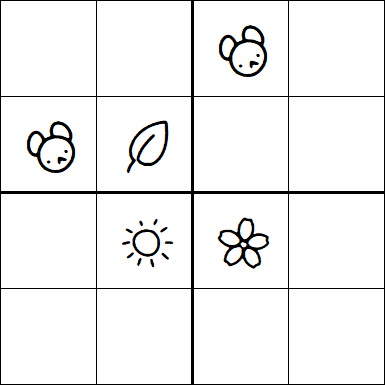 Kids Sudoku 4x4 - Moyen