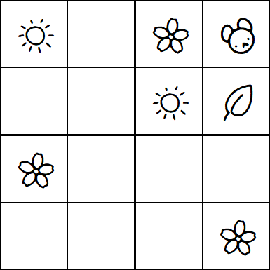 Kids Sudoku 4x4 - Medio