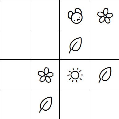 Kids Sudoku 4x4 - Moyen
