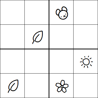 Kids Sudoku 4x4 - Moyen