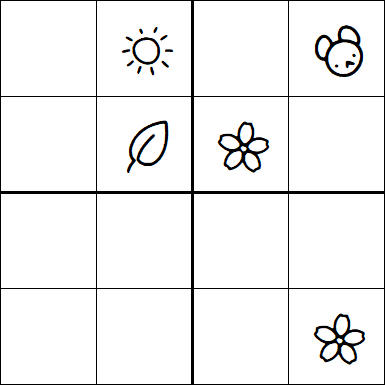 Kids Sudoku 4x4 - Medium