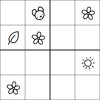 Kids Sudoku 4x4 - Medium