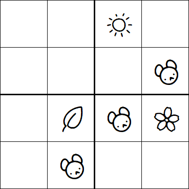 Kids Sudoku 4x4 - Medium
