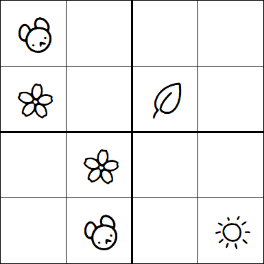 Kids Sudoku 4x4 - Medium
