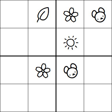 Kids Sudoku 4x4 - Medium