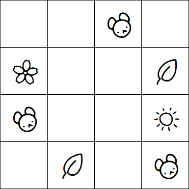 Kids Sudoku 4x4 - Medium