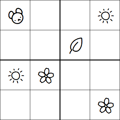 Kids Sudoku 4x4 - Medium