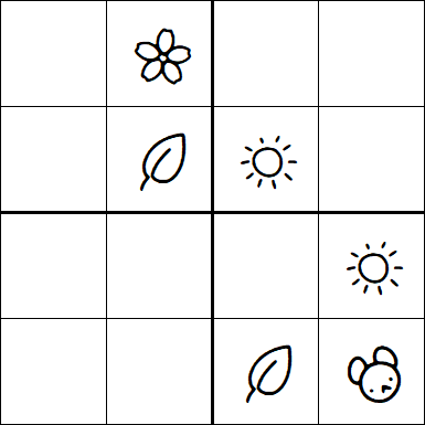 Kids Sudoku 4x4 - Medium