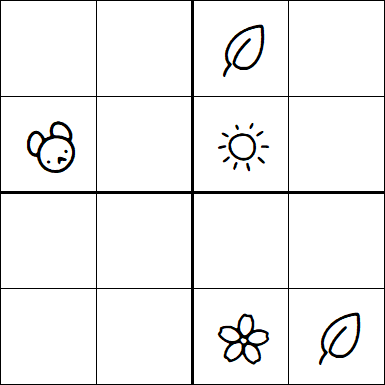 Kids Sudoku 4x4 - Medium