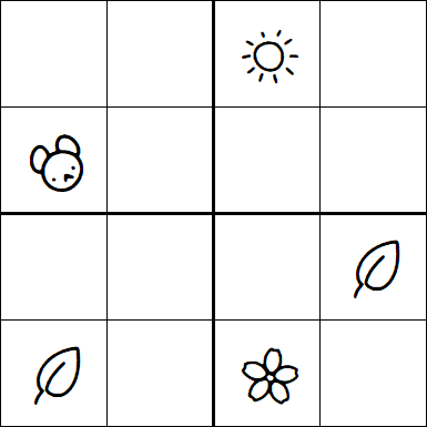 Kids Sudoku 4x4 - Medium