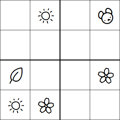 Kids Sudoku 4x4 - Medium