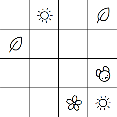 Kids Sudoku 4x4 - Medium