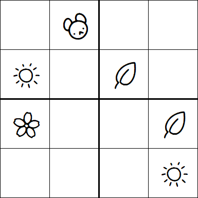 Kids Sudoku 4x4 - Medio