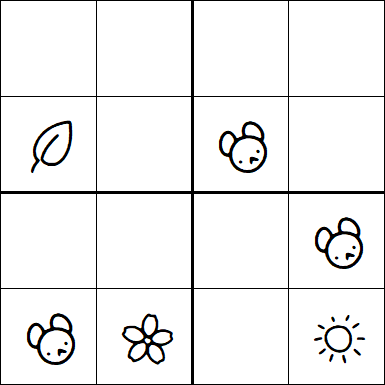 Kids Sudoku 4x4 - Medio