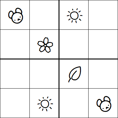 Kids Sudoku 4x4 - Medio