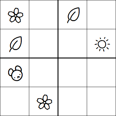 Kids Sudoku 4x4 - Moyen
