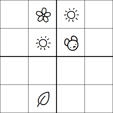 Kids Sudoku 4x4 - Medio