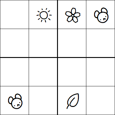 Kids Sudoku 4x4 - Medio