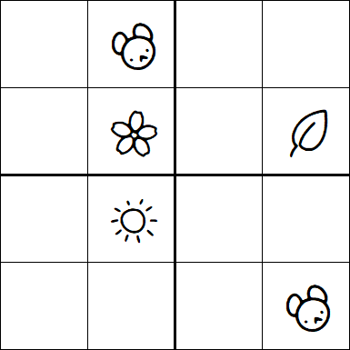 Kids Sudoku 4x4 - Medio