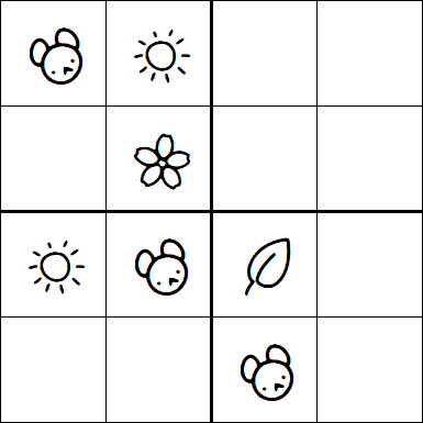 Kids Sudoku 4x4 - Medium