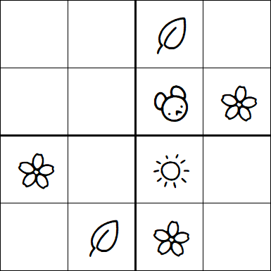 Kids Sudoku 4x4 - Medio