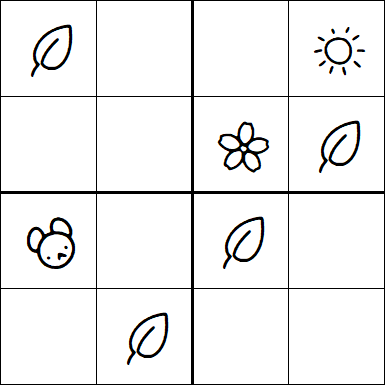 Kids Sudoku 4x4 - Medium