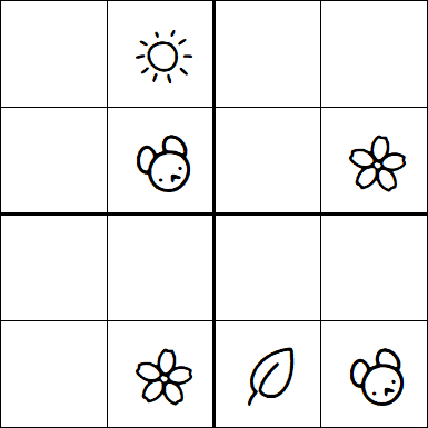 Kids Sudoku 4x4 - Medio