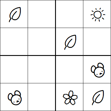 Kids Sudoku 4x4 - Medio