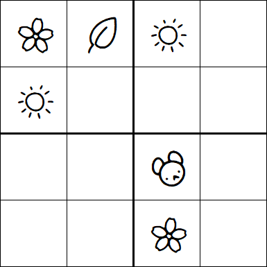 Kids Sudoku 4x4 - Medio