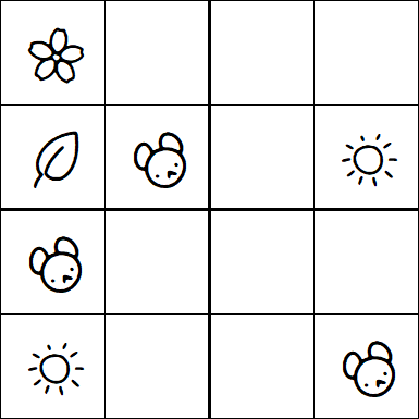 Kids Sudoku 4x4 - Medio
