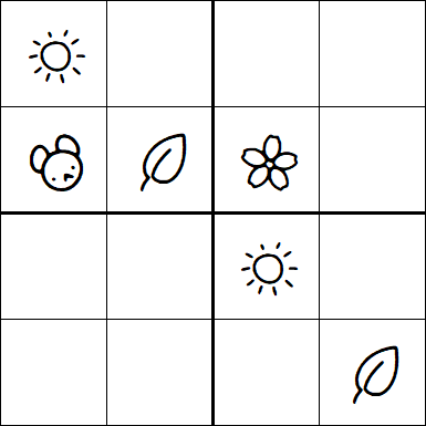 Kids Sudoku 4x4 - Medio