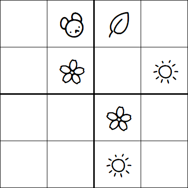 Kids Sudoku 4x4 - Moyen