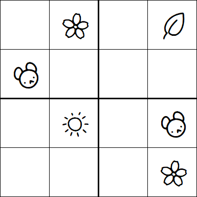 Kids Sudoku 4x4 - Medio